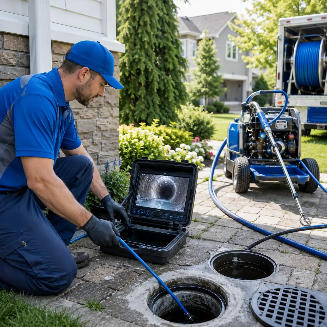 Outdoor drain cleaning professionals serving Canaan, ME