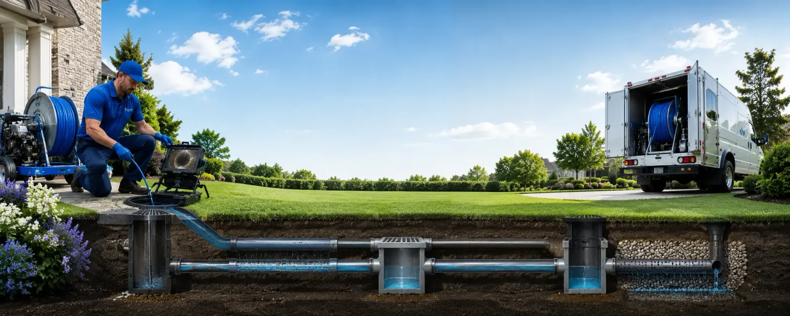 Outdoor drain cleaning information for Canaan, ME